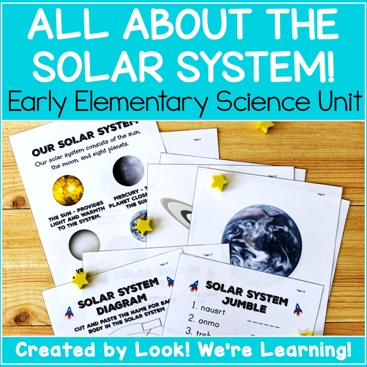 Free Printable Solar System Flashcards - Look! We're Learning!