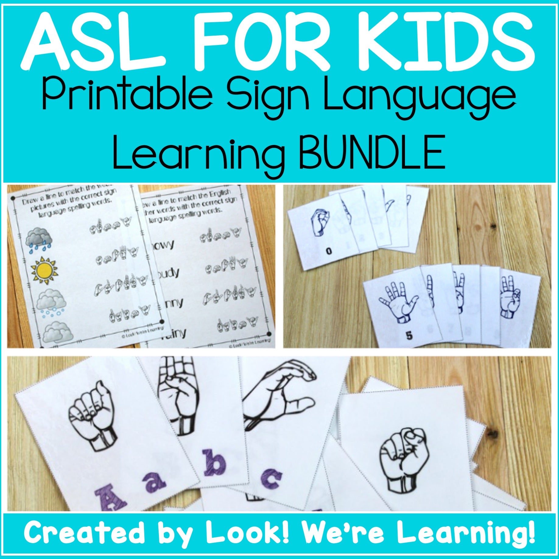 ASL for Kids Learning Bundle - Look! We're Learning! asl-for-kids-learning-bundle-look-we-re-learning