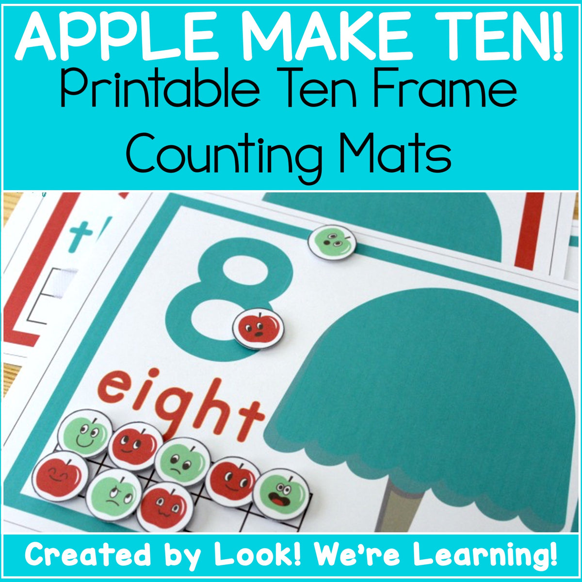 Apple Tree Ten Frame Counting Mats – Look! We're Learning!